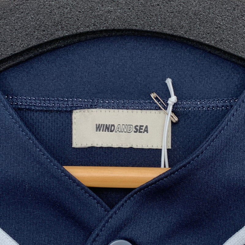 【中古美品】【メンズ】 WIND AND SEA ウィンダンシー PARRAPA WDS-O-PTR-26-Q3-SH-01 BASEBALL SHIRT ベースボールシャツ 半袖シャツ ブランド 古着 142-260412-gm-20-fuz サイズ：L カラー：ネイビー 万代Net店