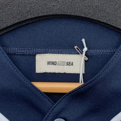 【中古美品】【メンズ】 WIND AND SEA ウィンダンシー PARRAPA WDS-O-PTR-26-Q3-SH-01 BASEBALL SHIRT ベースボールシャツ 半袖シャツ ブランド 古着 142-260412-gm-20-fuz サイズ：L カラー：ネイビー 万代Net店