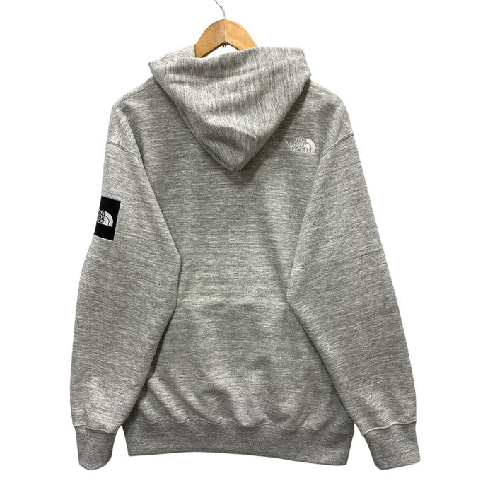 【中古品】【メンズ】 THE NORTH FACE ザ・ノースフェイス NT12333 スクエアロゴフーディー パーカー フーディー トップス ブランド 古着 144-250504-gm-09-fuz サイズ：L カラー：グレー 万代Net店