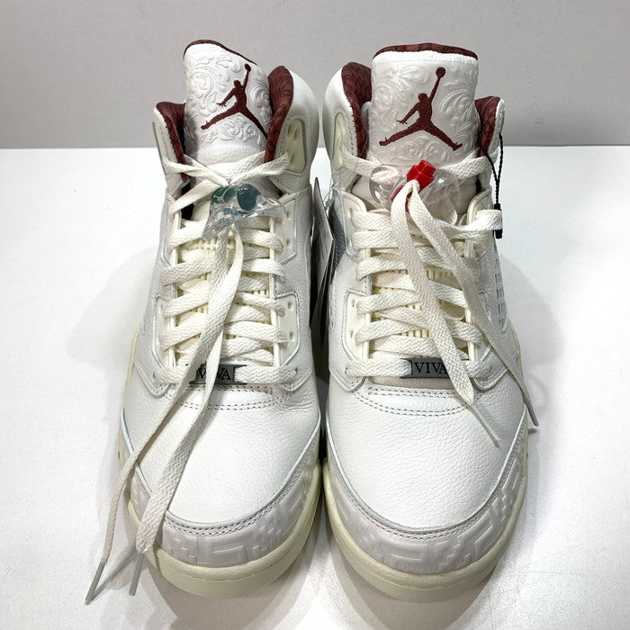 【中古美品】【メンズ】 NIKE ナイキ HF8833-100 AIR JODAN 5 RETRO ELGRITO "SAIL AND DARK PONY" エアジョーダン 5 スニーカー 160-251019-gm-21-fuz サイズ：27.5cm カラー：ホワイト 万代Net店