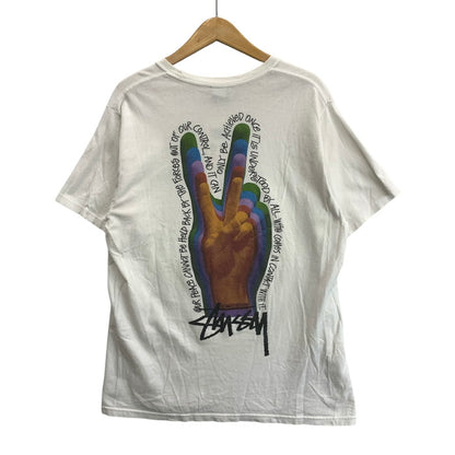 【現状渡し品】【メンズ】 STUSSY ステューシー 半袖Tシャツ ブランド 古着 142-251109-gm-22-fuz サイズ：M カラー：ホワイト 万代Net店