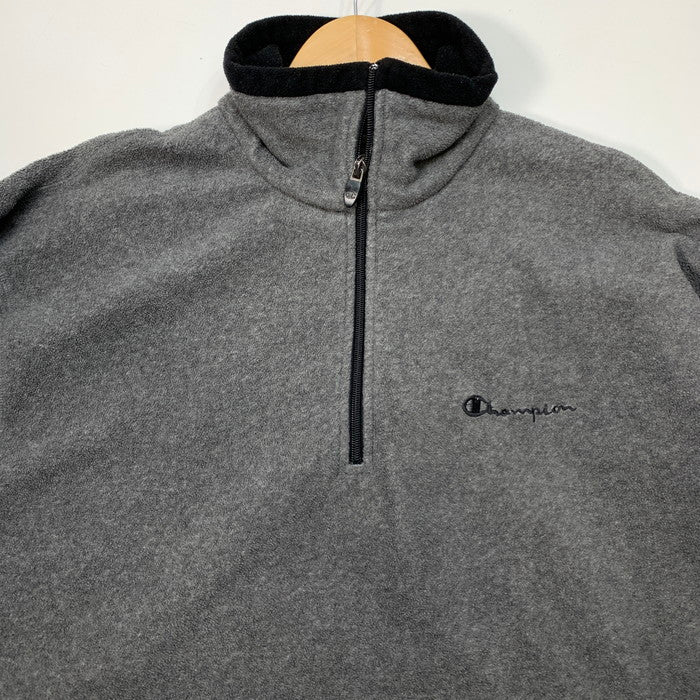 【中古品】【メンズ】 Champion チャンピオン FLEECE PULLOVER フリースジャケット ブランド 古着 145-260110-gm-15-fuz サイズ：L カラー：グレー 万代Net店