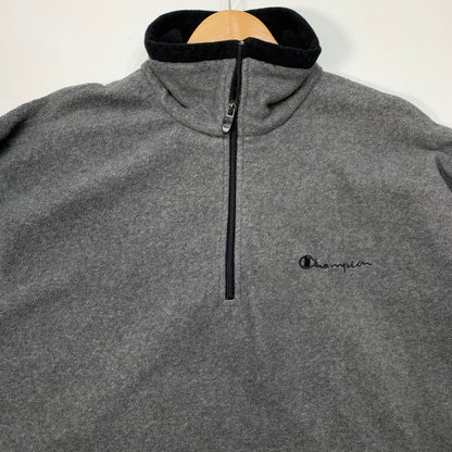 【中古品】【メンズ】 Champion チャンピオン FLEECE PULLOVER フリースジャケット ブランド 古着 145-260110-gm-15-fuz サイズ：L カラー：グレー 万代Net店