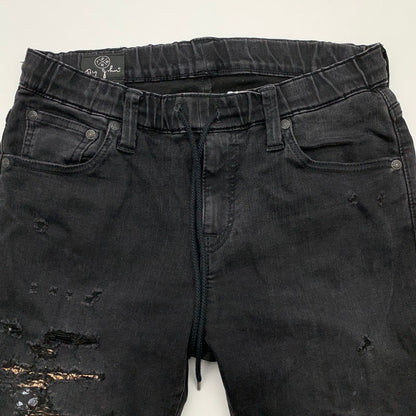 【中古品】【メンズ】 BIG JOHN ビッグジョン SURT TAPERED SILM JOGGER テーパードスリムジョガーパンツ ボトムス ブランド 古着 156-260411-gm-47-fuz サイズ：S カラー：ブラック 万代Net店