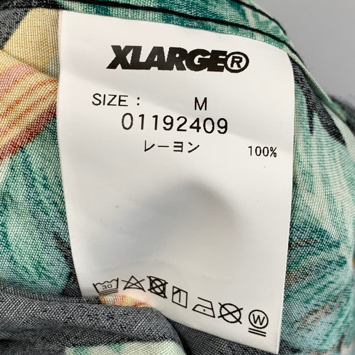 【中古品】【メンズ】 XLARGE エクストララージ ハワイアンシャツ アロハシャツ 半袖シャツ トップス ブランド 古着 142-250518-gm-20-fuz サイズ：M カラー：総柄 万代Net店