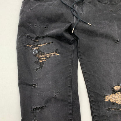 【中古品】【メンズ】 BIG JOHN ビッグジョン SURT TAPERED SILM JOGGER テーパードスリムジョガーパンツ ボトムス ブランド 古着 156-260411-gm-47-fuz サイズ：S カラー：ブラック 万代Net店