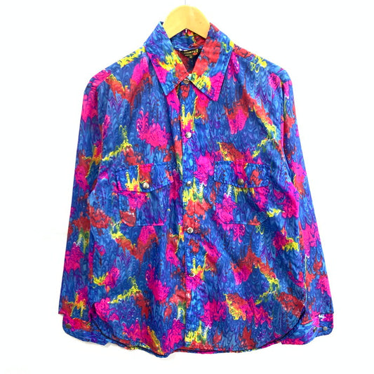 【中古品】【メンズ】 NORTEX 長袖シャツ ブランド 古着 145-260228-gm-05-fuz サイズ：M カラー：ブルー 総柄 万代Net店