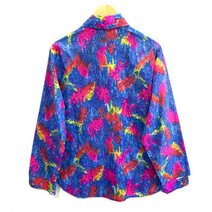 【中古品】【メンズ】 NORTEX 長袖シャツ ブランド 古着 145-260228-gm-05-fuz サイズ：M カラー：ブルー 総柄 万代Net店