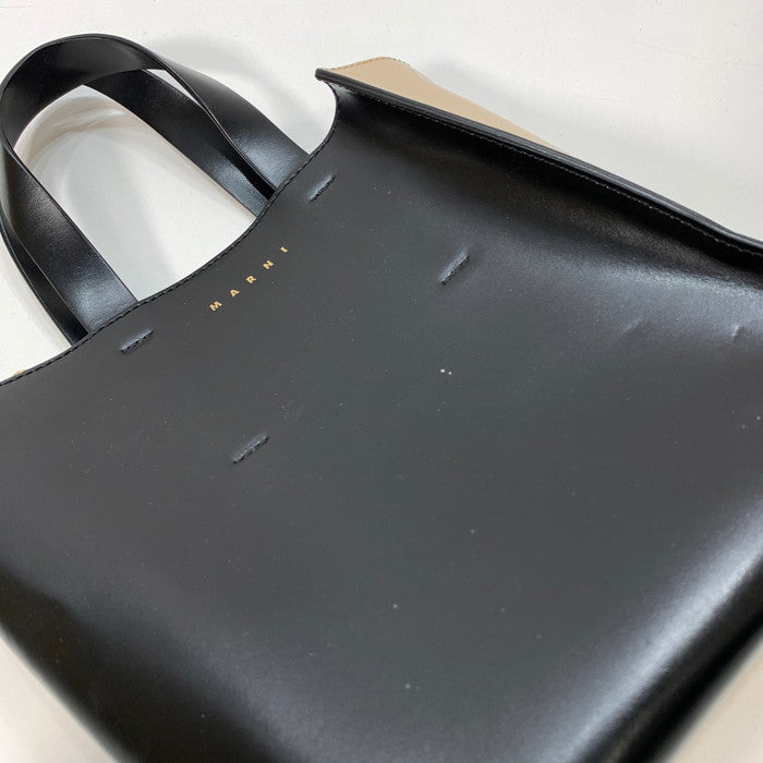 【中古品】【メンズ/レディース】 MARNI マルニ 2way ショルダーバッグ ハンドバッグ ブランド カバン 180-251220-gm-31-fuz カラー：ブラック ベージュ 万代Net店