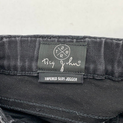 【中古品】【メンズ】 BIG JOHN ビッグジョン SURT TAPERED SILM JOGGER テーパードスリムジョガーパンツ ボトムス ブランド 古着 156-260411-gm-47-fuz サイズ：S カラー：ブラック 万代Net店