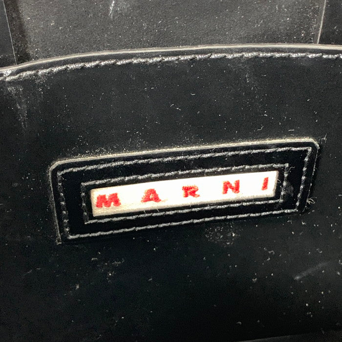 【中古品】【メンズ/レディース】 MARNI マルニ 2way ショルダーバッグ ハンドバッグ ブランド カバン 180-251220-gm-31-fuz カラー：ブラック ベージュ 万代Net店