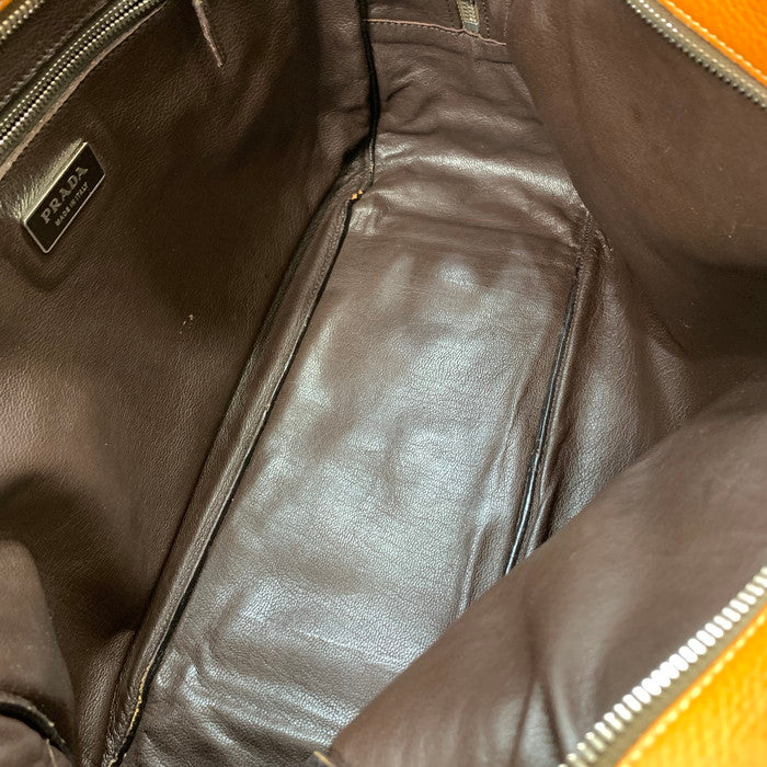 【中古品】【レディース】 PRADA プラダ B11206 DAINO SPORT ハンドバッグ ブランド カバン 180-251129-gm-06-fuz カラー：オレンジ 万代Net店