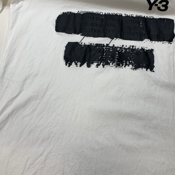 【中古品】【メンズ】 Y-3 ワイスリー JM3233 U GFX LOGO 長袖ポロシャツ ブランド 古着 140-251214-gm-14-fuz サイズ：M カラー：ホワイト 万代Net店