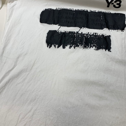 【中古品】【メンズ】 Y-3 ワイスリー JM3233 U GFX LOGO 長袖ポロシャツ ブランド 古着 140-251214-gm-14-fuz サイズ：M カラー：ホワイト 万代Net店