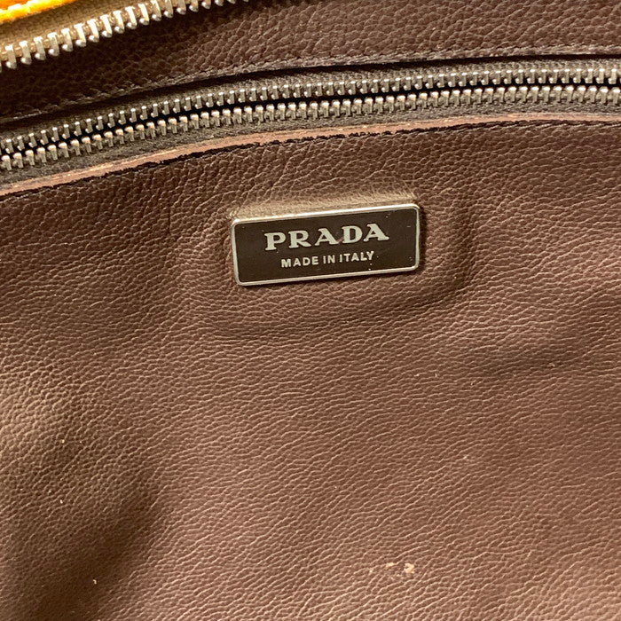 【中古品】【レディース】 PRADA プラダ B11206 DAINO SPORT ハンドバッグ ブランド カバン 180-251129-gm-06-fuz カラー：オレンジ 万代Net店