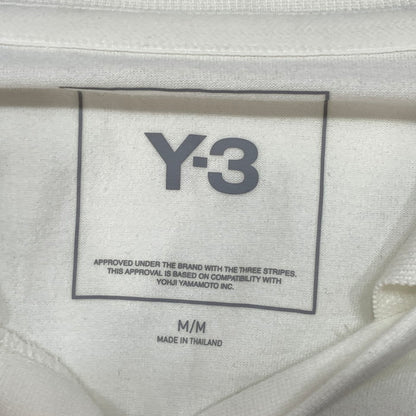 【中古品】【メンズ】 Y-3 ワイスリー JM3233 U GFX LOGO 長袖ポロシャツ ブランド 古着 140-251214-gm-14-fuz サイズ：M カラー：ホワイト 万代Net店