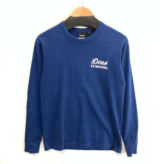 【中古品】【メンズ】 DEUS EX MACHINA 長袖Tシャツ カットソー ブランド 古着 141-260221-gm-27-fuz サイズ：XS カラー：ネイビー 万代Net店