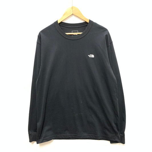 【中古品】【メンズ】 THE NORTH FACE ザ・ノースフェイス NT32535 L.S FLASH DRY NUPTSE COTTON TEE 長袖Tシャツ ブランド 古着 144-251206-gm-03-fuz サイズ：XL カラー：ブラック 万代Net店
