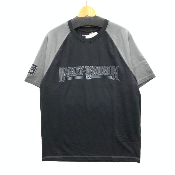 【中古品】【メンズ】 HARLEY DAVIDSON ハーレーダビッドソン アイアンボンド 半袖Tシャツ カットソー トップス ブランド 古着 145-250802-gm-01-fuz サイズ：L カラー：ブラック 万代Net店