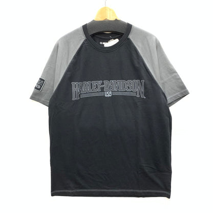 【中古品】【メンズ】 HARLEY DAVIDSON ハーレーダビッドソン アイアンボンド 半袖Tシャツ カットソー トップス ブランド 古着 145-250802-gm-01-fuz サイズ：L カラー：ブラック 万代Net店