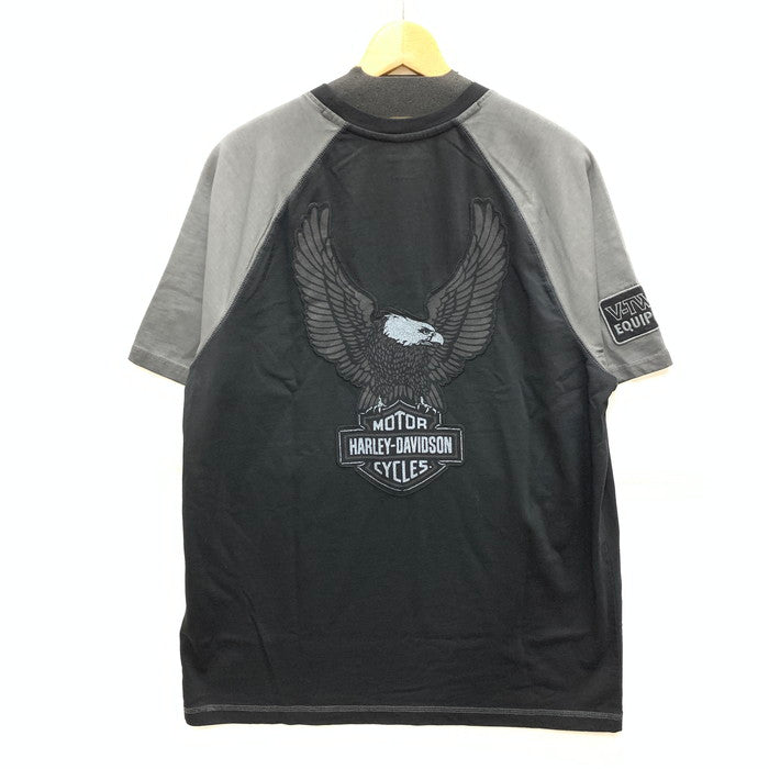 【中古品】【メンズ】 HARLEY DAVIDSON ハーレーダビッドソン アイアンボンド 半袖Tシャツ カットソー トップス ブランド 古着 145-250802-gm-01-fuz サイズ：L カラー：ブラック 万代Net店