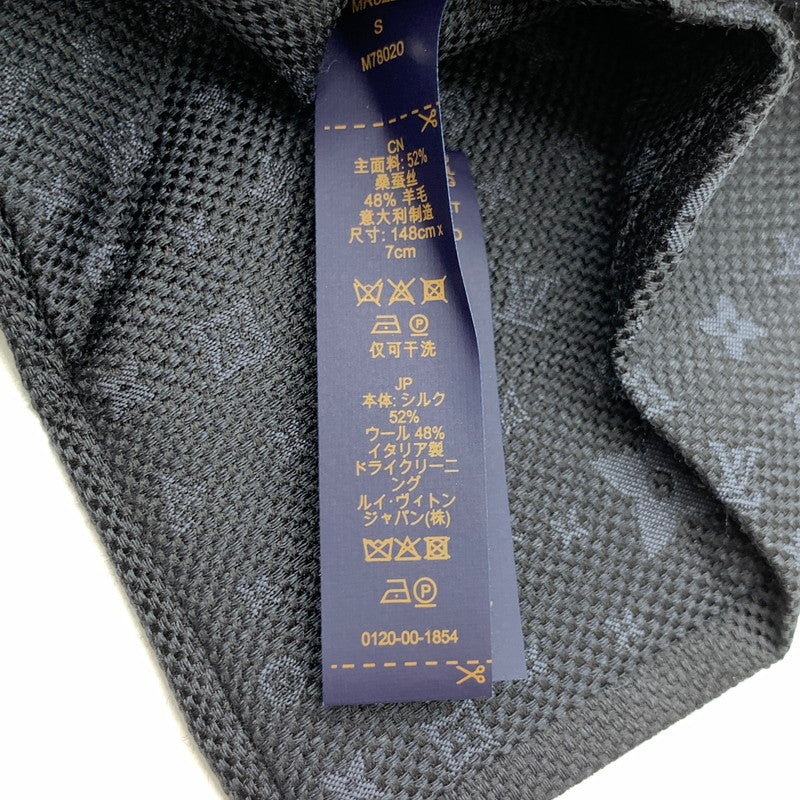 【中古品】【レディース】 LOUIS VUITTON ルイ・ヴィトン M78020 ネクタイ モノグラムスターズ ブランド 古着 179-260411-gm-31-fuz カラー：ブラック 万代Net店