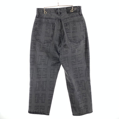 【中古品】【メンズ】 HUF ハフ MONOGRAM DENIM PANT PANTS モノグラムデニムパンツ ジーンズ ボトムス ブランド 古着 153-260412-gm-22-fuz サイズ：28 カラー：ブラック 万代Net店