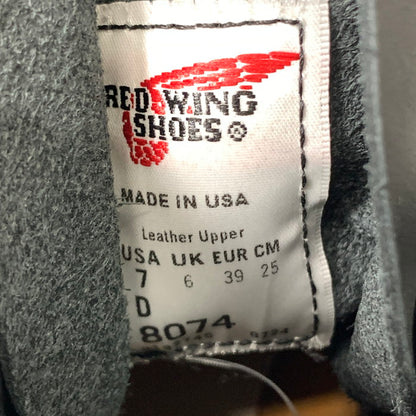 【中古品】【メンズ】 RED WING レッドウィング 8074 CLASSIC MOC BOOTS クラシックモックブーツ シューズ 靴 164-251108-gm-05-fuz サイズ：US7(25cm) カラー：ブラック 万代Net店