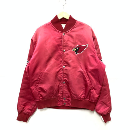 【中古品】【メンズ】 NFL スタジアムジャケット スタジャン アウター ブランド 古着 145-250427-gm-13-fuz サイズ：L カラー：レッド 万代Net店