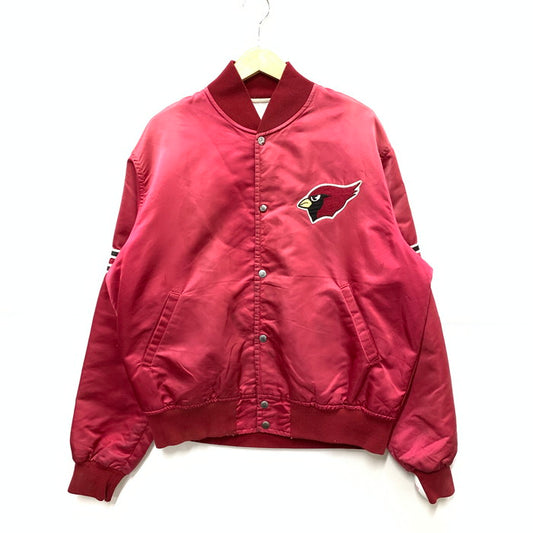 【中古品】【メンズ】 NFL スタジアムジャケット スタジャン アウター ブランド 古着 145-250427-gm-13-fuz サイズ：L カラー：レッド 万代Net店
