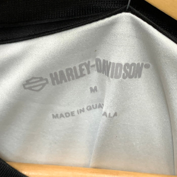 【中古品】【メンズ】 HARLEY DAVIDSON ハーレーダビッドソン 96624-25VX スピードウェイモトジャージー 長袖Tシャツ カットソー トップス ブランド 古着 145-250802-gm-02-fuz サイズ：M カラー：グレー ブラック 万代Net店