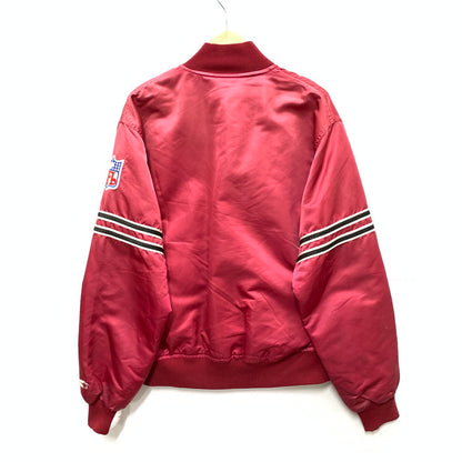 【中古品】【メンズ】 NFL スタジアムジャケット スタジャン アウター ブランド 古着 145-250427-gm-13-fuz サイズ：L カラー：レッド 万代Net店