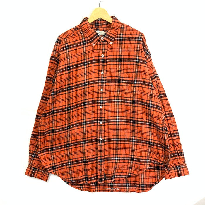 【中古品】【メンズ】 SEDAN ALL-PURPOSE 長袖シャツ ブランド 古着 140-251122-gm-02-fuz サイズ：XL カラー：オレンジ チェック 万代Net店