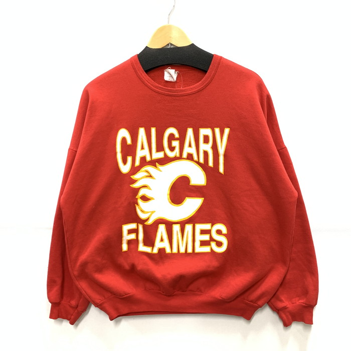 【中古品】【メンズ】 RAVENS 70s-80s スウェット トップス アウター ブランド 古着 145-250531-gm-16-fuz サイズ：L カラー：レッド 万代Net店