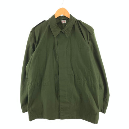 【中古品】【メンズ】 スウェーデン軍 ユーティリティージャケット ミリタリージャケット アウター 古着 145-260411-gm-49-fuz サイズ：48 カラー：カーキ 万代Net店