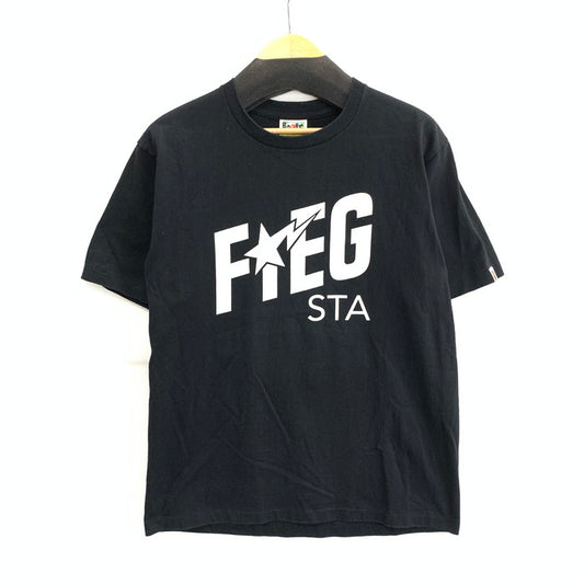 【中古品】【メンズ】 A BATHING APE アベイシングエイプ KITH RONNIE FIEG TEE 半袖Tシャツ ブランド 古着 142-260103-gm-35-fuz サイズ：L カラー：ブラック 万代Net店