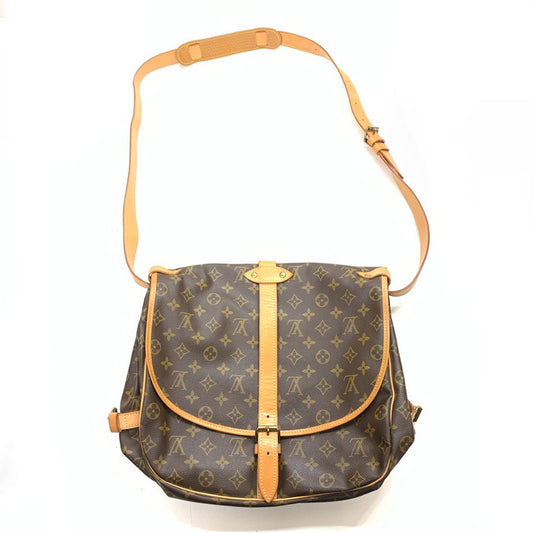 【中古品】【メンズ/レディース】 LOUIS VUITTON ルイ・ヴィトン M42254 モノグラム ソミュール35 ショルダーバッグ ブランド カバン 179-251129-gm-08-fuz カラー：ブラウン 万代Net店