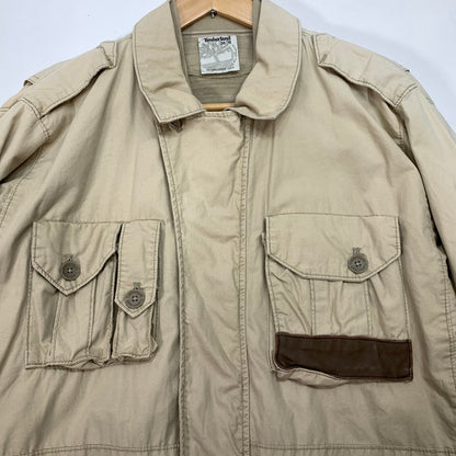 【中古品】【メンズ】 Timberland ティンバーランド ジャケット アウター ブランド 古着 144-260125-gm-09-fuz サイズ：M カラー：ベージュ 万代Net店