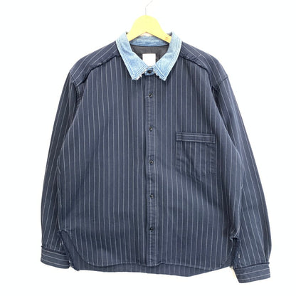 【中古品】【メンズ】 YSTRDY'S TMRRW DENIM DOCKING LS SHIRT 長袖シャツ ブランド 古着 140-251122-gm-05-fuz サイズ：M カラー：インディゴ 万代Net店