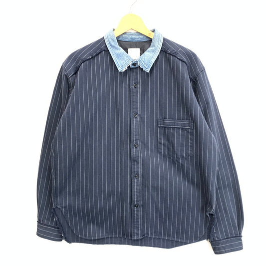 【中古品】【メンズ】 YSTRDY'S TMRRW DENIM DOCKING LS SHIRT 長袖シャツ ブランド 古着 140-251122-gm-05-fuz サイズ：M カラー：インディゴ 万代Net店