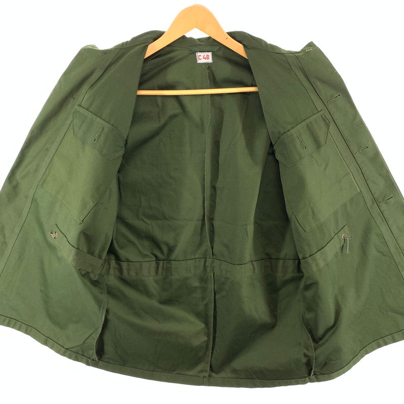 【中古品】【メンズ】 スウェーデン軍 ユーティリティージャケット ミリタリージャケット アウター 古着 145-260411-gm-49-fuz サイズ：48 カラー：カーキ 万代Net店
