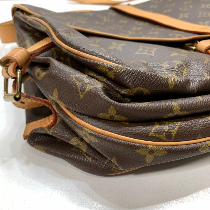 【中古品】【メンズ/レディース】 LOUIS VUITTON ルイ・ヴィトン M42254 モノグラム ソミュール35 ショルダーバッグ ブランド カバン 179-251129-gm-08-fuz カラー：ブラウン 万代Net店