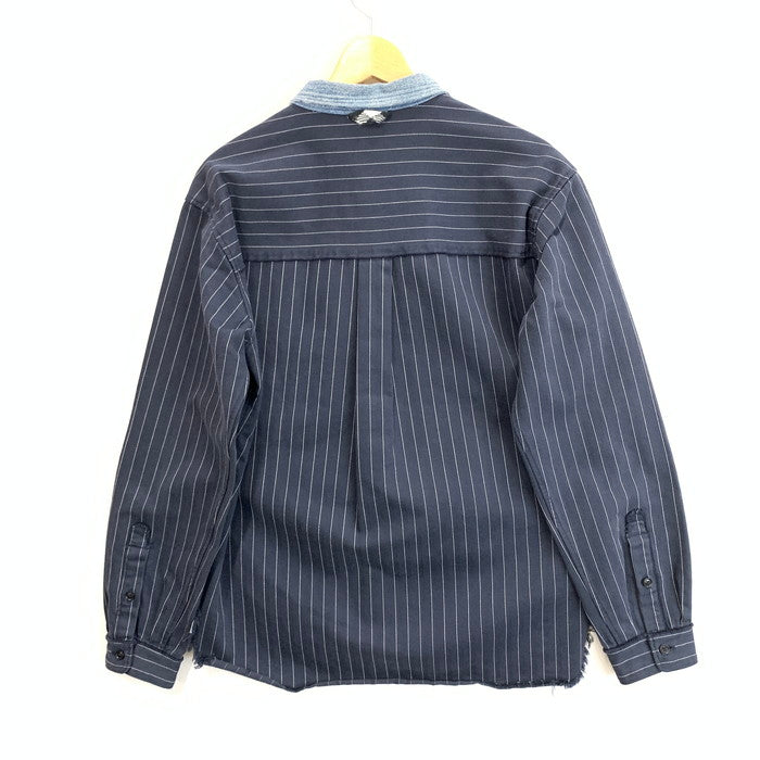 【中古品】【メンズ】 YSTRDY'S TMRRW DENIM DOCKING LS SHIRT 長袖シャツ ブランド 古着 140-251122-gm-05-fuz サイズ：M カラー：インディゴ 万代Net店