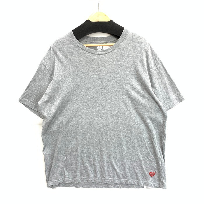 【中古品】【メンズ】 HUMAN MADE ヒューマンメード 半袖Tシャツ カットソー トップス ブランド 古着 142-250622-gm-18-fuz サイズ：L カラー：グレー 万代Net店