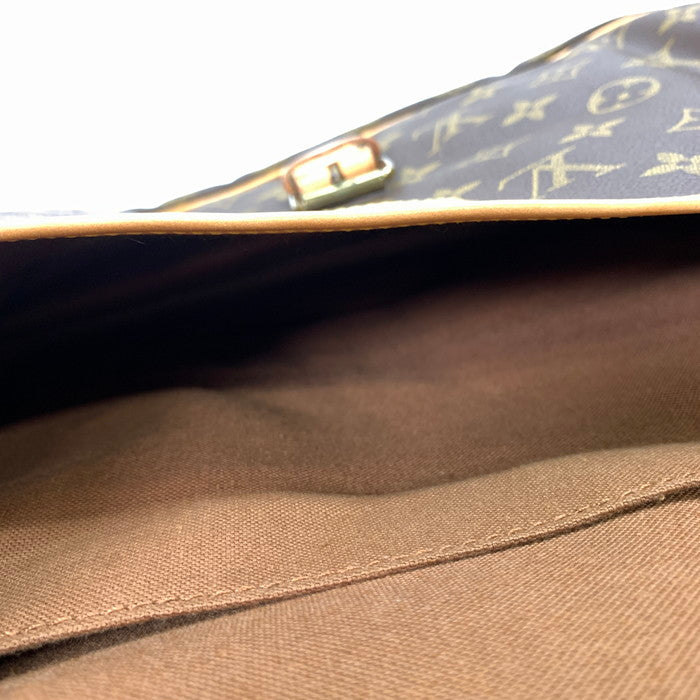 【中古品】【メンズ/レディース】 LOUIS VUITTON ルイ・ヴィトン M42254 モノグラム ソミュール35 ショルダーバッグ ブランド カバン 179-251129-gm-08-fuz カラー：ブラウン 万代Net店