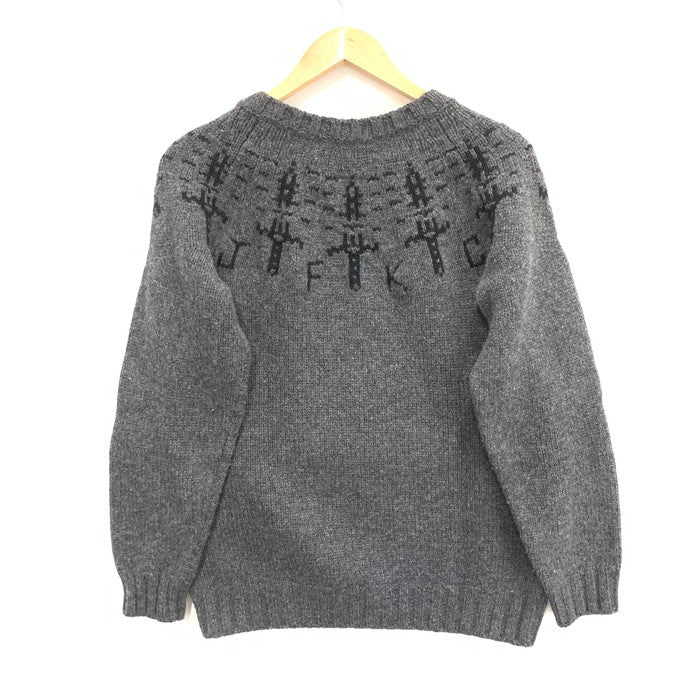 【中古品】【メンズ】 WACKO MARIA ワコマリア 16FW-WMK-KN14 KNIFE PATTERN NORDIC SWEATER ニット セーター ブランド 古着 140-250608-gm-32-fuz サイズ：M カラー：グレー 万代Net店