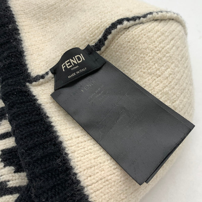 【中古品】【メンズ/レディース】 FENDI フェンディ FXQ056A14F KNIT CAP ニットキャップ ブランド 帽子 183-260418-gm-16-fuz カラー：ブラック 万代Net店