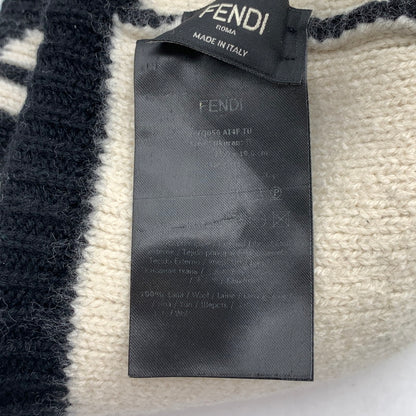 【中古品】【メンズ/レディース】 FENDI フェンディ FXQ056A14F KNIT CAP ニットキャップ ブランド 帽子 183-260418-gm-16-fuz カラー：ブラック 万代Net店