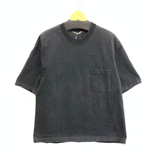 【中古品】【メンズ】 AURALEE A21ST01SU STAND-UP TEE ヘビーウエイト 半袖Tシャツ ブランド 古着 140-251214-gm-19-fuz サイズ：3 カラー：ブラック 万代Net店