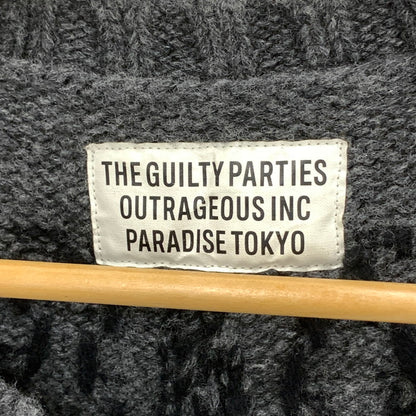 【中古品】【メンズ】 WACKO MARIA ワコマリア 16FW-WMK-KN14 KNIFE PATTERN NORDIC SWEATER ニット セーター ブランド 古着 140-250608-gm-32-fuz サイズ：M カラー：グレー 万代Net店